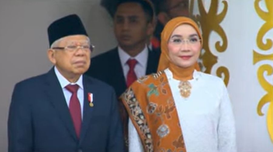 Upacara Penurunan Bendera Negara Sang Merah Putih, 17 Agustus 2024. (Tangkapan Layar Youtube))