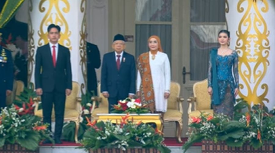 Upacara Penurunan Bendera Negara Sang Merah Putih, 17 Agustus 2024. (Tangkapan Layar Youtube))