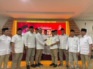 Gerindra-PKB Serahkan Rekom Maju Pilbup Malang ke Sanusi-Lathifah