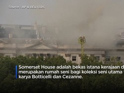 Kebakaran di Somerset House London, Ratusan Petugas Pemadam Dikerahkan