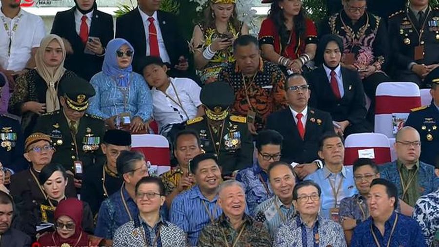Konglomerat hadir di Ibu Kota Negara (IKN) Nusantara saat perayaan Hari Ulang Tahun (HUT) Kemerdekaan ke-79 Indonesia. (Biro Pers Sekretariat Presiden)