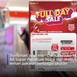 Diskon Seharian Hingga 77%, Yuk Borong Kasur & Lemari di Transmart