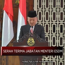 Sertijab, Ini Pesan Arifin Tasrif ke Menteri ESDM, Bahlil Lahadalia