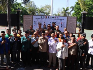 Tokoh Agama-Pesilat Dilibatkan Siap Amankan Pilkada 2024 di Magetan