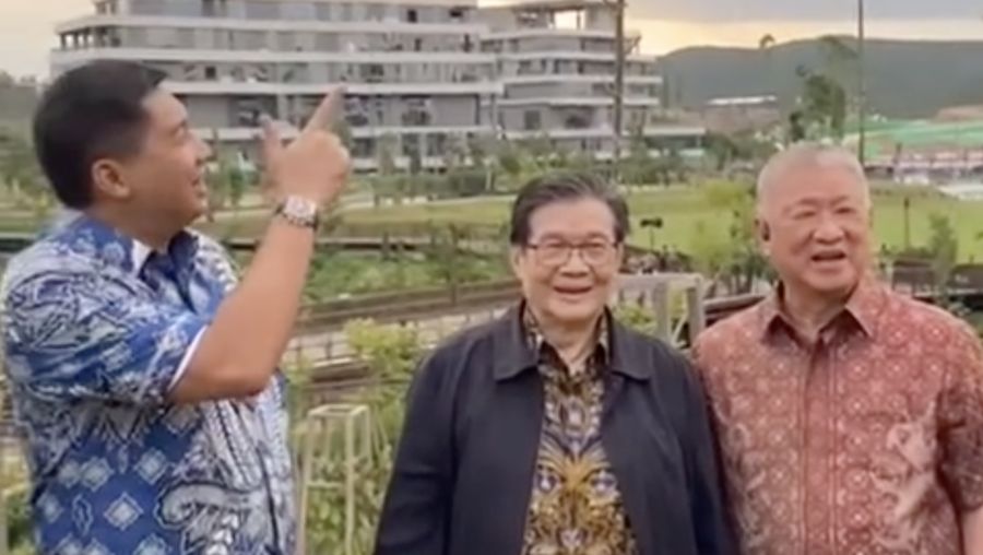 Sejumlah Konglomerat tanah air berkumpul di Ibu Kota Nusantara (IKN). (Instagram @hotmanparisofficial)
