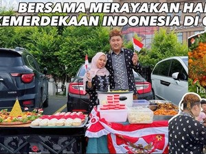 YouTuber di China Ini Rayakan HUT RI ke-79 Bagikan Nasi Kuning Gratis