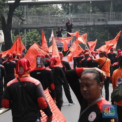 Jangan Lewat Jalan Ini! Buruh Demo Besar-besaran-Kepung Istana Prabowo