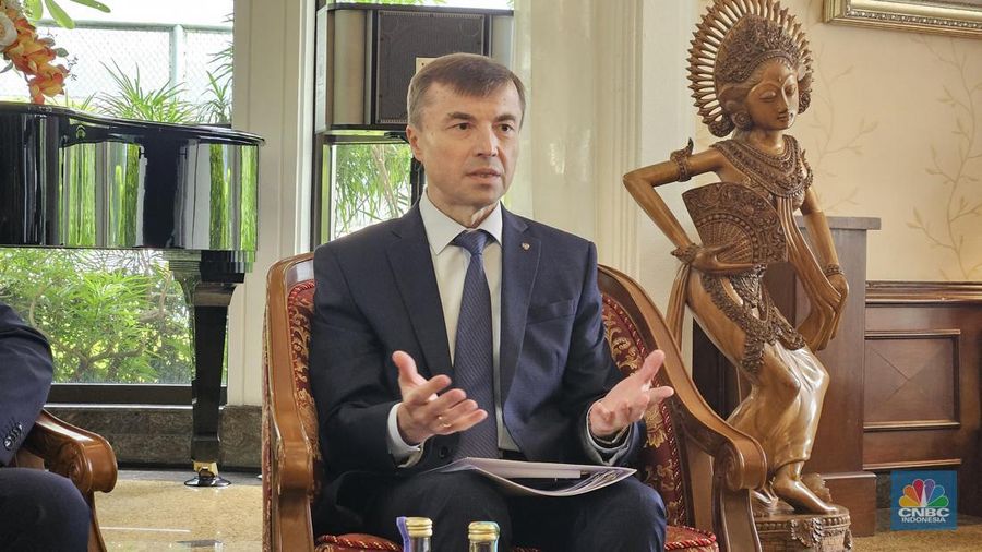 Duta Besar Baru Rusia untuk Indonesia, Sergei Gennadievic Tolchenov. (CNBC Indonesia/Thea Fathanah Arbar)