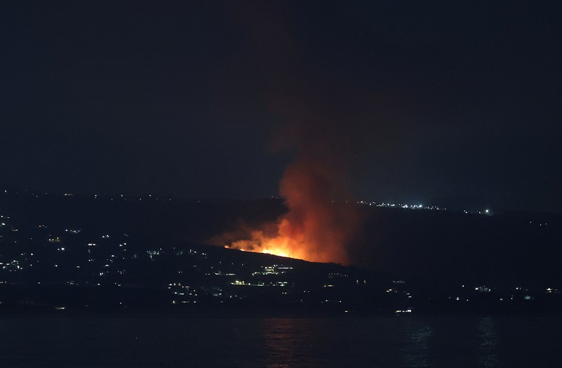 Jet Tempur Israel serang Hizbullah di Lebanon. (REUTERS) Jet Tempur Israel serang Hizbullah di Lebanon. (REUTERS)