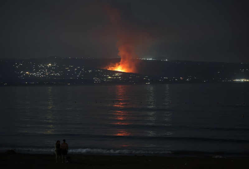 Jet Tempur Israel serang Hizbullah di Lebanon. (REUTERS) Jet Tempur Israel serang Hizbullah di Lebanon. (REUTERS)