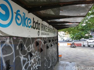 Shelter Bike Sharing di Dipatiukur Bandung Bakal Dibongkar