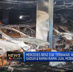 Mercedes Benz EQE Terbakar Warga Korsel Ramai-Ramai Jual Mobil Listrik