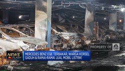 Mercedes Benz EQE Terbakar Warga Korsel Ramai-Ramai Jual Mobil Listrik