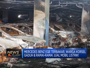 Mercedes Benz EQE Terbakar Warga Korsel Ramai-Ramai Jual Mobil Listrik