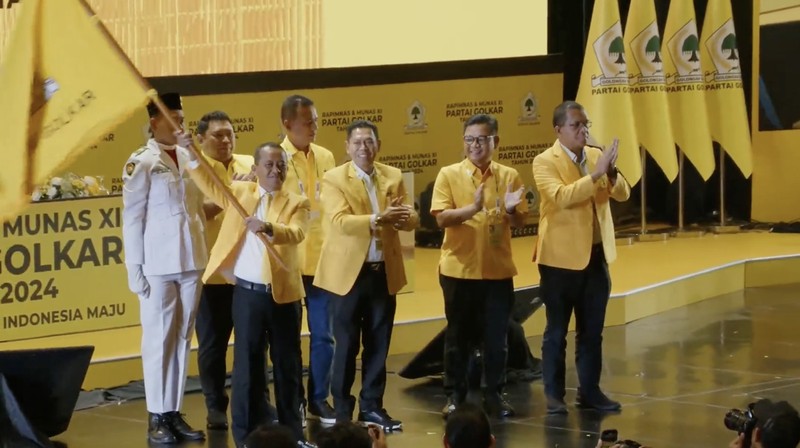 Bahlil Lahadalia akhirnya resmi menjadi Ketua Umum Golongan Karya (Golkar), menggantikan Airlangga Hartarto yang mundur. Bahlil ditetapkan menjadi Ketum Golkar di Musyawarah Nasional (Munas) XI Golkar yang berlangsung di JCC Senayan, Jakarta, Rabu (21/8/2024). (Tangkapan Layar Youtube Golkar Indonesia)