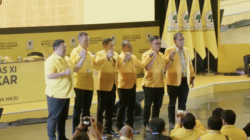 Bahlil Lahadalia akhirnya resmi menjadi Ketua Umum Golongan Karya (Golkar), menggantikan Airlangga Hartarto yang mundur. Bahlil ditetapkan menjadi Ketum Golkar di Musyawarah Nasional (Munas) XI Golkar yang berlangsung di JCC Senayan, Jakarta, Rabu (21/8/2024). (Tangkapan Layar Youtube Golkar Indonesia)