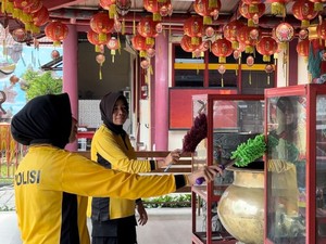 Bakti Religi HUT ke-67 Polwan di Jombang Sasar Tempat Ibadah
