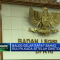 Video: Baleg Gelar Rapat Bahas RUU Pilkada Setelah Diketok MK