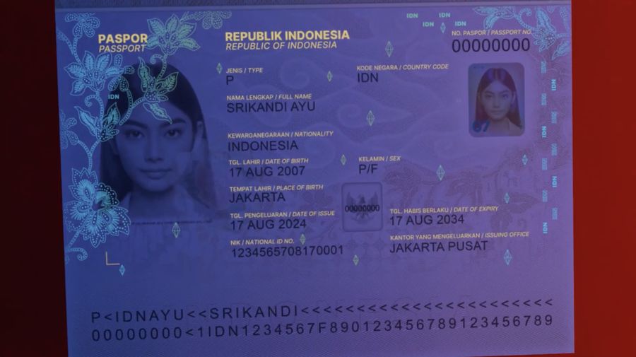 Desain Paspor baru Indonesia. (Tangkapan Layar Youtube Ditjen Imigrasi)