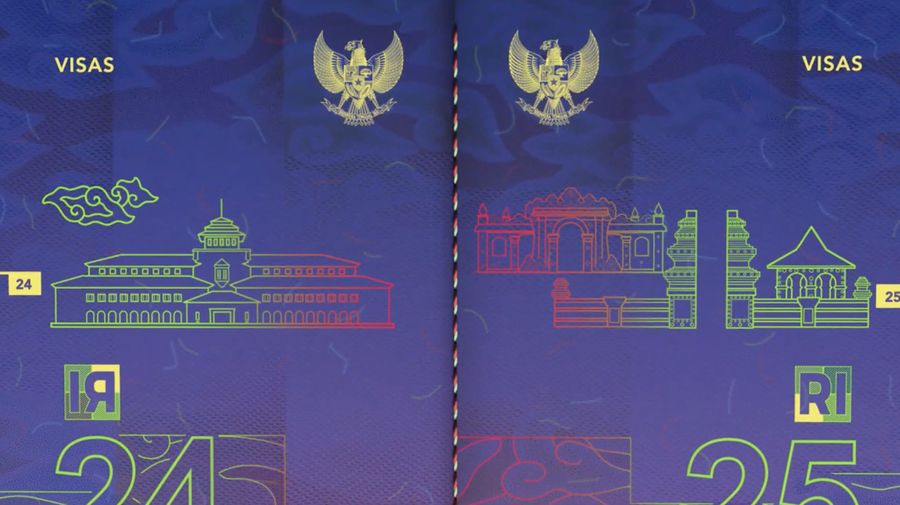 Desain Paspor baru Indonesia. (Tangkapan Layar Youtube Ditjen Imigrasi)
