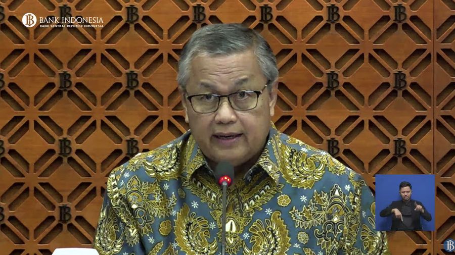Gubernur Bank Indonesia (BI) Perry Warjiyo dalam Pengumuman Hasil Rapat Dewan Gubernur Bulanan Bulan Agustus 2024. (Tangkapan Layar Youtube Bank Indonesia)