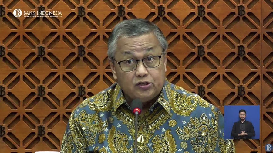 Gubernur Bank Indonesia (BI) Perry Warjiyo dalam Pengumuman Hasil Rapat Dewan Gubernur Bulanan Bulan Agustus 2024. (Tangkapan Layar Youtube Bank Indonesia)