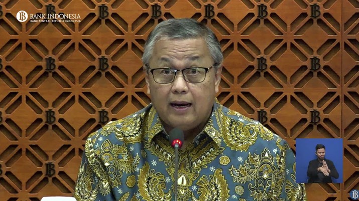 Gubernur Bank Indonesia (BI) Perry Warjiyo dalam Pengumuman Hasil Rapat Dewan Gubernur Bulanan Bulan Agustus 2024. (Tangkapan Layar Youtube Bank Indonesia)