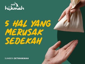 5 Hal yang Merusak Sedekah