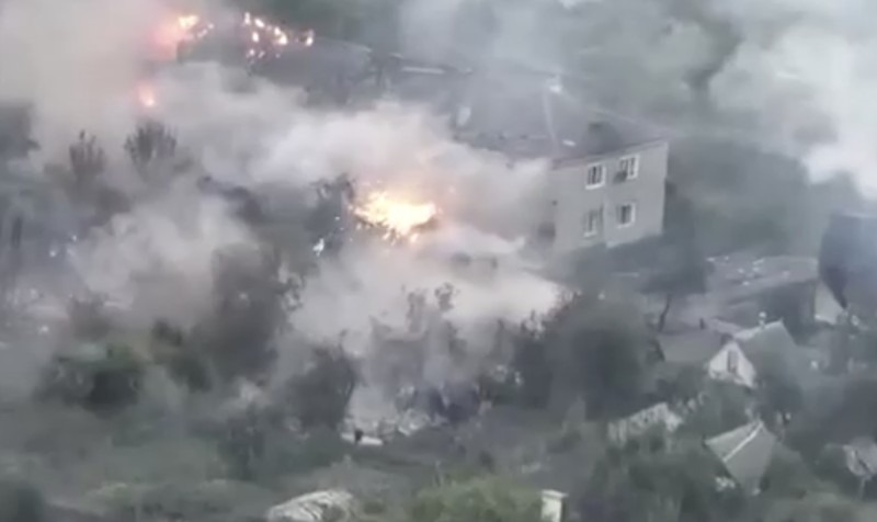 Operasi militer di wilayah Kursk. (95th Air Assault Brigade/Handout via REUTERS)