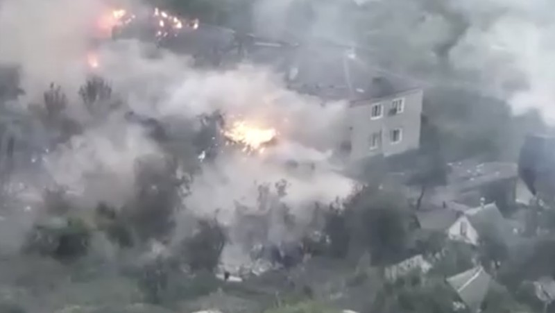 Operasi militer di wilayah Kursk. (95th Air Assault Brigade/Handout via REUTERS)