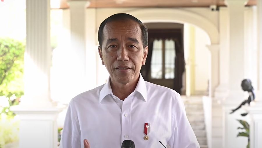 Presiden Joko Widodo memberikan keterangan pers di Istana Negara, Jakarta, Rabu (21/8/2024). (YouTube/Sekretariat Presiden)