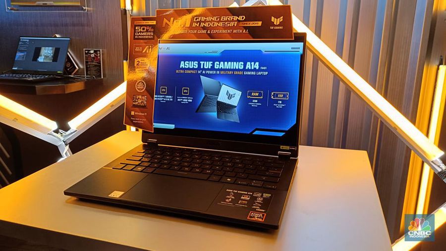 Asus Indonesia resmi meluncurkan tiga perangkat gaming terbarunya. (CNBC Indonesia/Novina Putri Bestari)