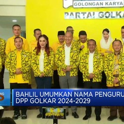 Bahlil Umumkan Nama Pengurus DPP Golkar 2024-2029
