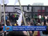 Demo Darurat Indonesia Memanas! Massa Jebol Pagar DPR Hingga Bakar Ban