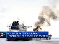 Video: Houthi Beraksi Lagi, Kapal Tanker Minyak Yunani Jadi Korban