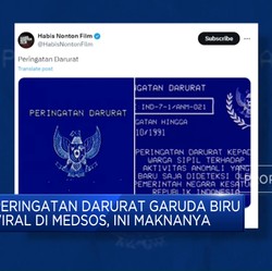 Video: Peringatan Darurat Garuda Biru Viral Di Medsos, Ini Maknanya