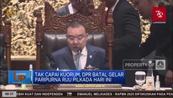 Tak Capai Kuorum, DPR Batal Gelar Paripurna RUU Pilkada Hari Ini