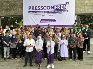 Deklarasi Bunda Fey-Regina Maju Pilwali Kediri Diusung NasDem dan PAN