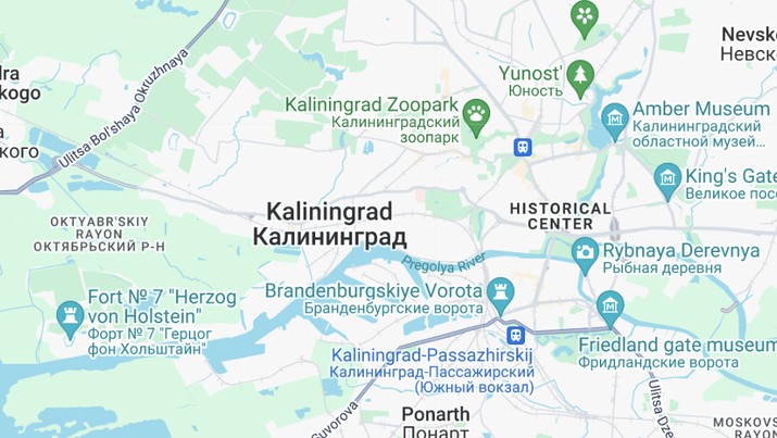 Kaliningrad Kota di Rusia. (Dok: Maps)