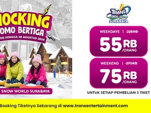 Lebih Hemat Bertiga ke Trans Snow World Surabaya, Mulai Rp 55 Ribu