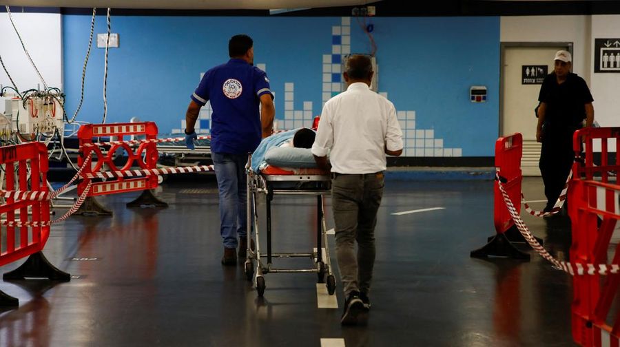 RS darurat bawwah tanah di Haifa, Israel. (REUTERS/Shir Torem)