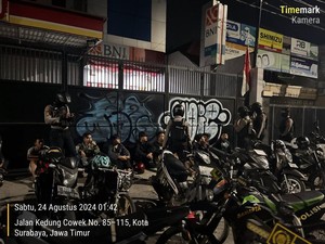12 Pemotor yang Hendak Balap Liar di Kedung Cowek Surabaya Diamankan
