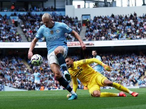 Man City Ungguli Ipswich Town 3-1 di Babak Pertama
