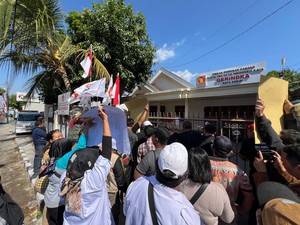 Kantor Gerindra Kota Kediri Digeruduk Kader Terkait Rekom Pilwali