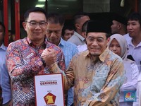 Ridwan Kamil-Suswono Daftar ke KPUD Jakarta Pada 28 Agustus
