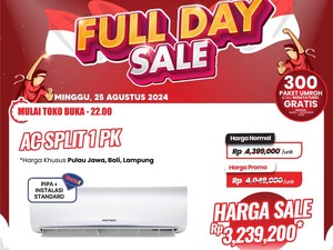 Wow! Promo AC Split 1 PK Sampai Rp 1 Juta di Transmart Full Day Sale!