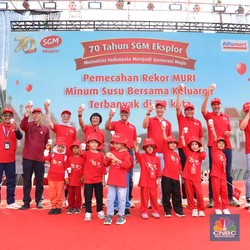 Rayakan 70 Tahun SGM Eksplor, Sarihusada Pecahkan Rekor MURI Ini