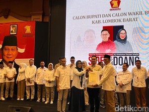 Gerindra Resmi Usung Farin-Khairatun di Pilbup Lombok Barat 2024