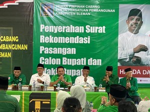 PPP Serahkan Rekomendasi untuk Harda-Danang di Pilkada Sleman 2024