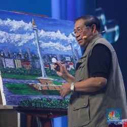 SBY 'Turun Gunung', Live Painting di Creativepreneur Summit 2024